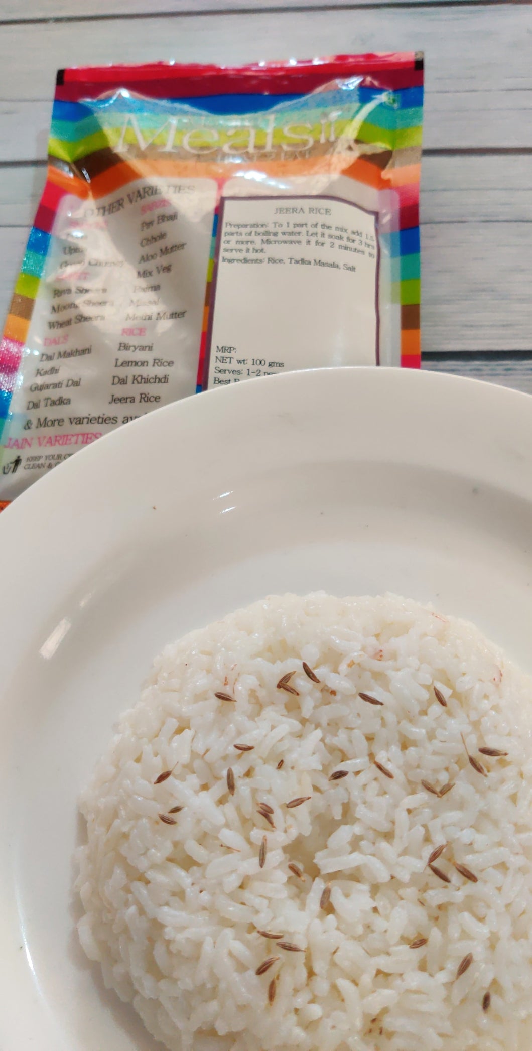 Jeera Rice (semi -dehydrated and preservative free)